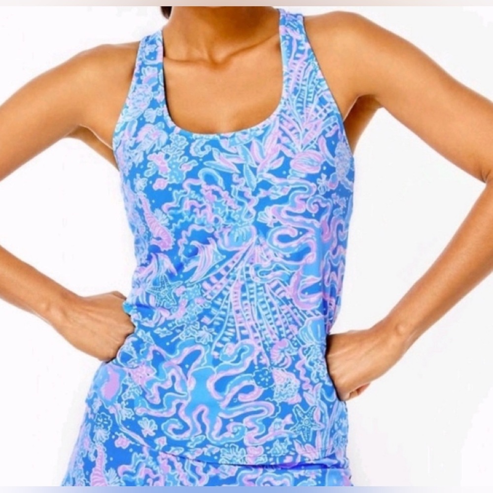 Lilly Pulitzer UPF 50+ Luxletic Mina Bra Tank Top-
Size L- BNWT